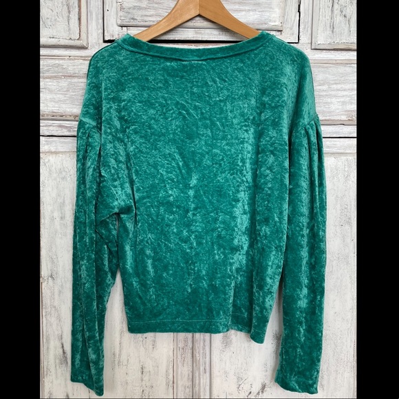 Free People We the Free velour long sleeve top, XS, perfect condition - Picture 5 of 13